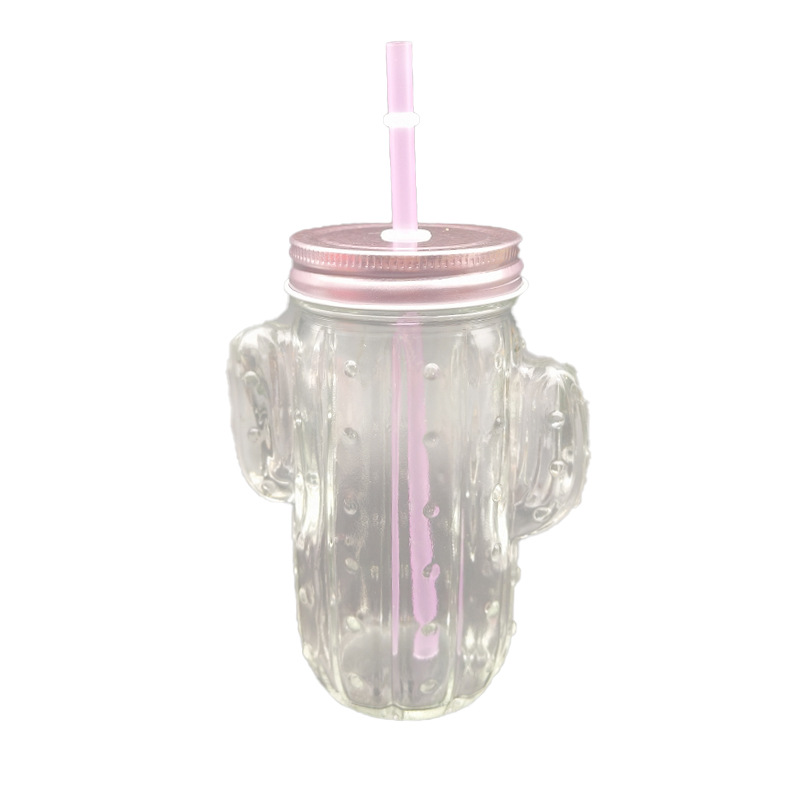 హ్యాండిల్‌తో కొత్త సృజనాత్మక పారదర్శక గాజు కప్